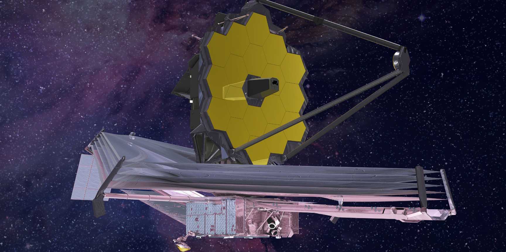 Enlarged view: Artistic impression of The James Webb Space Telescope